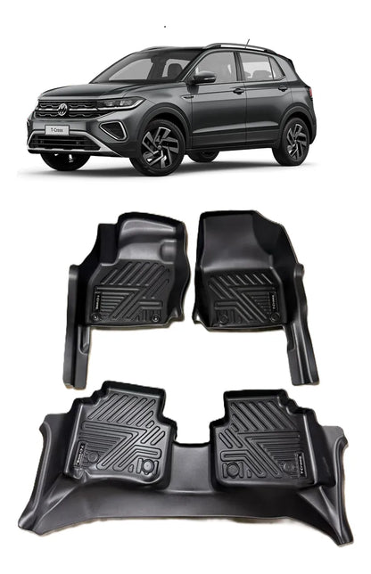 Tapete Bandeja Volkswagen T-Cross 2020 em diante Sob Medida Jogo Completo