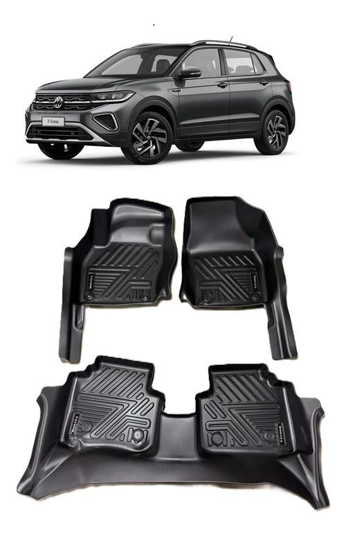 Tapete Bandeja Volkswagen T-Cross 2020 em diante Sob Medida Jogo Completo