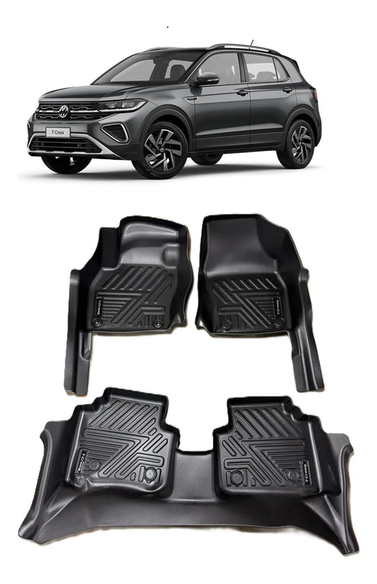 Tapete Bandeja Volkswagen T-Cross 2020 em diante Sob Medida Jogo Completo