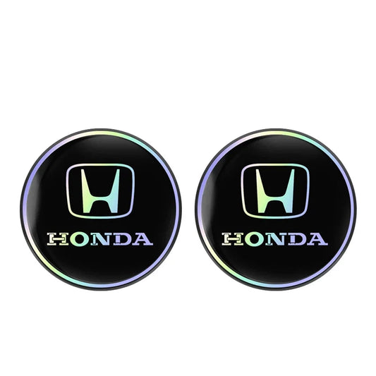 Tapete Porta-Copos Automotivo Honda – Base Antiderrapante para Copo (Kit 2 Peças)