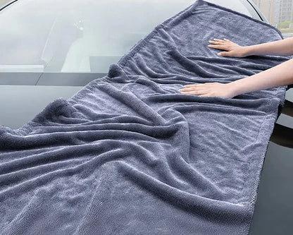Toalha de Microfibra Automotiva Extra Grande 160x60cm Alta Absorção