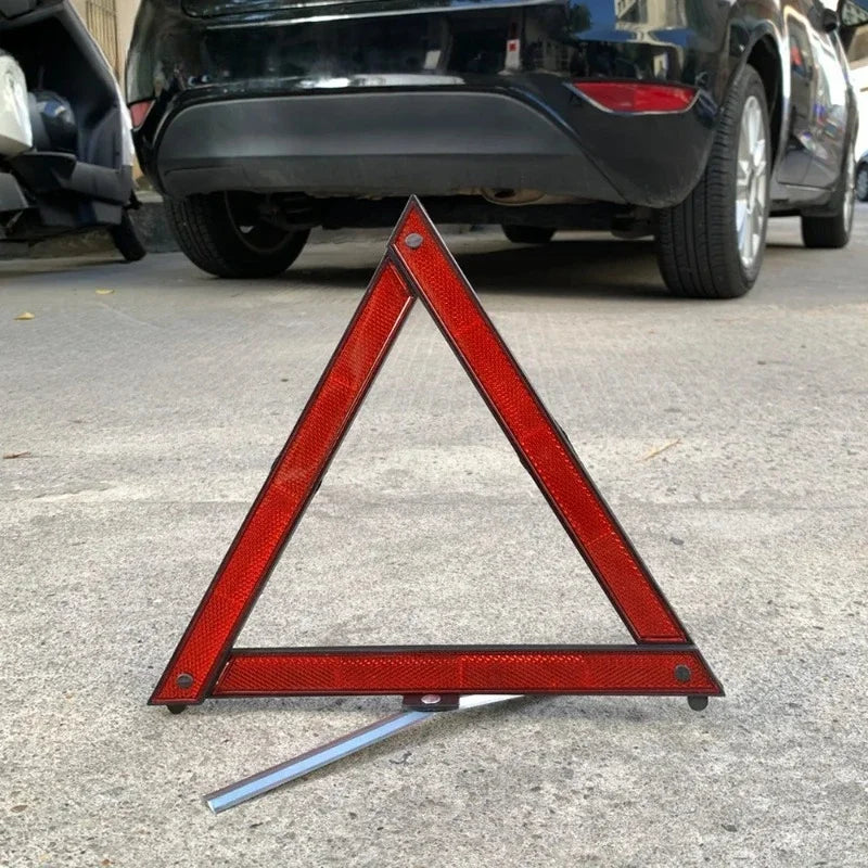 Triângulo de Segurança Automotivo Dobrável Refletivo para Emergência