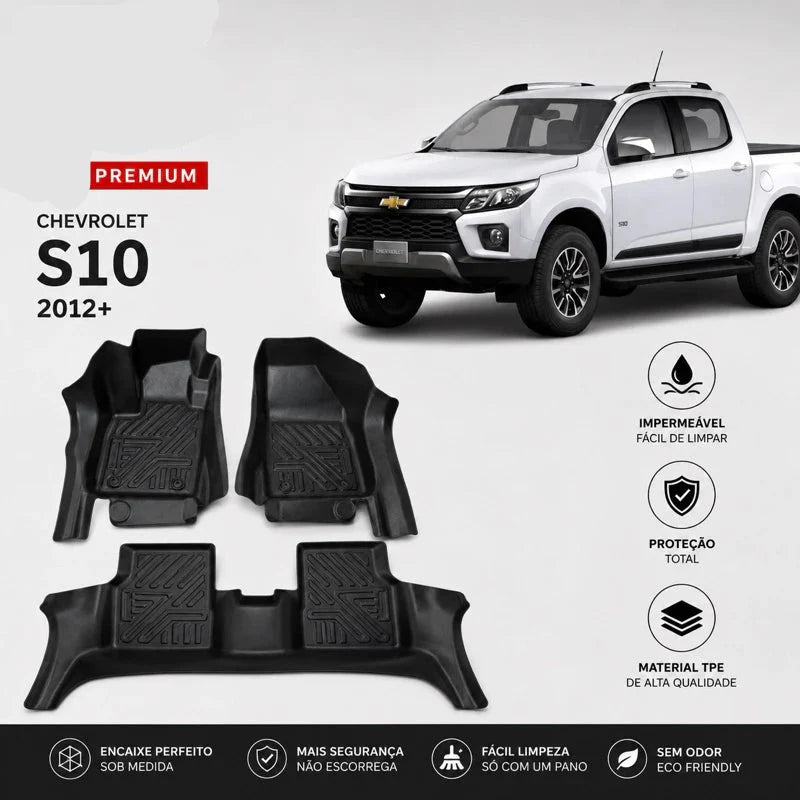Tapete Bandeja Automotivo Chevrolet S10  2012 A 2026