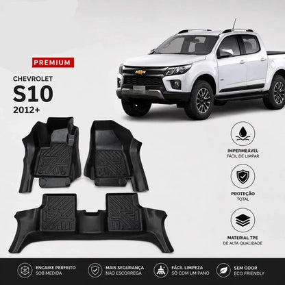 Tapete Bandeja Automotivo Chevrolet S10  2012 A 2026