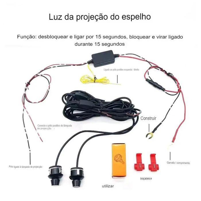 Luz de retrovisor  asas de anjo universal-One Blaz