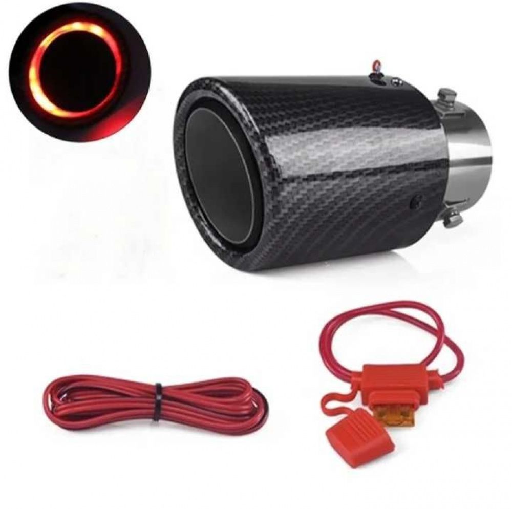 Escape de Fibra de Carbono com Iluminação LED - Universal