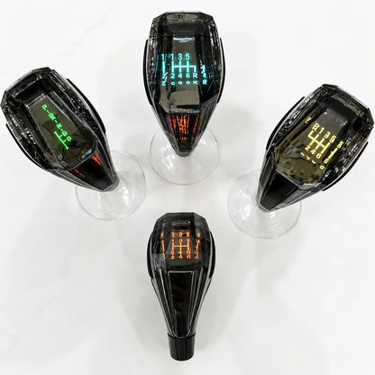 Manopla de Câmbio em Cristal com LED Recarregável Universal para Carros